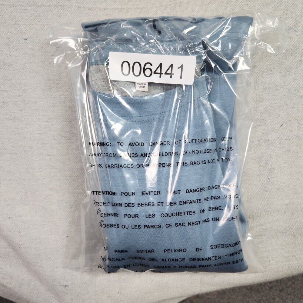 etcetera Top Womens XS Blue Kimono Sleeve Oversized Shirt Rayon Blend - Picture 14 of 14